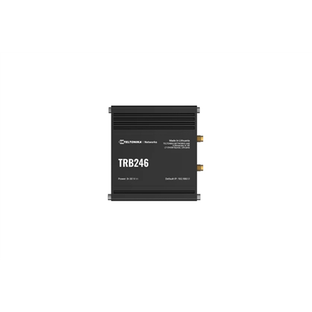 Teltonika | Industrial 4G IoT Gateway | TRB246 | 10/100 Mbit/s | Ethernet LAN (RJ-45) ports 1 | Mesh Support No | MU-MiM