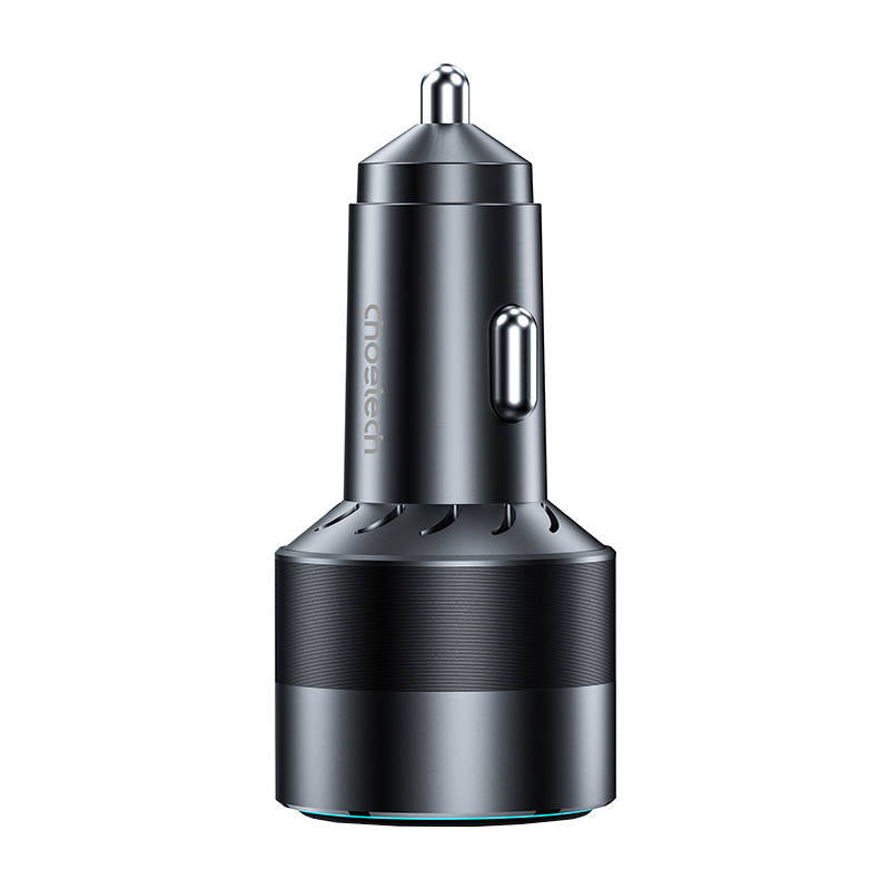Choetech TC0011 car charger 130W 2x USB C 1x USB A (black) - Product Image 3