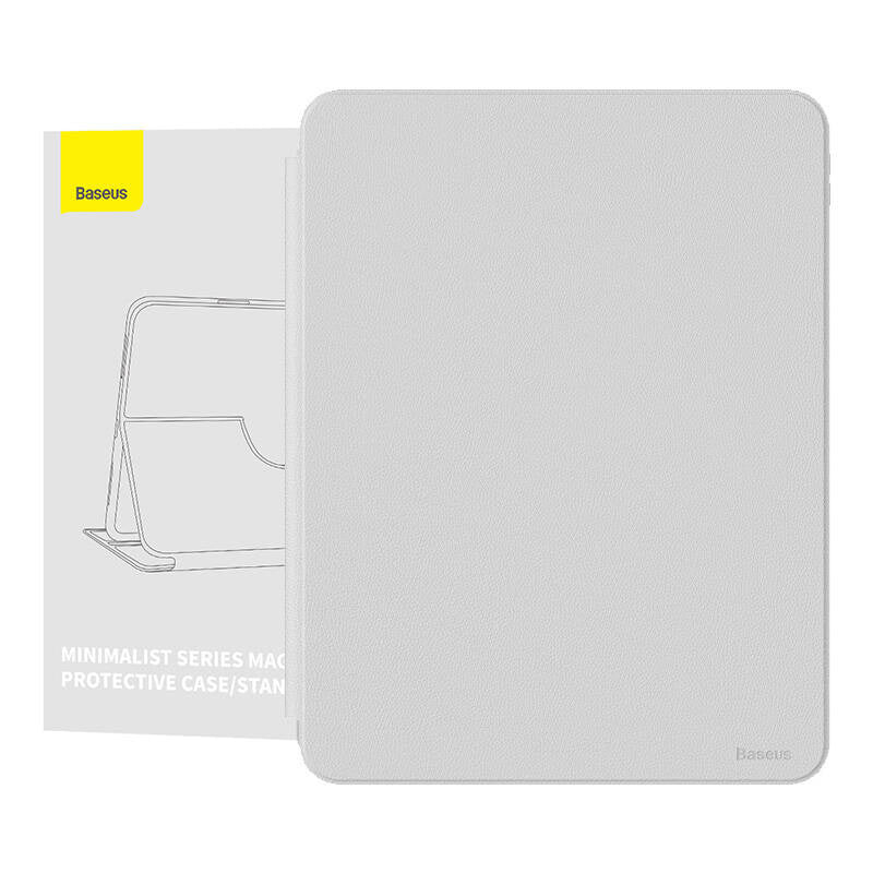 Baseus Minimalist Series IPad PRO 12.9 Magnetic protective case (light grey) - Product Image 1