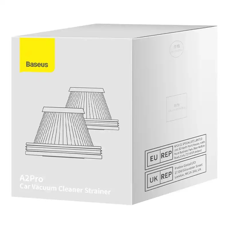 Baseus A2Pro Car vacuum Cleaner filters 2 PCS (Black) - Product Image 6