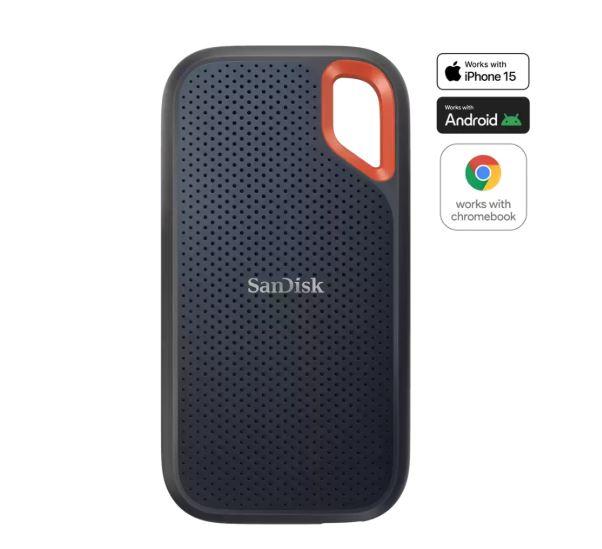 External SSD SANDISK Extreme 8TB USB-C Write speed 1000 MBytes/sec Read speed 1050 MBytes/sec SDSSDE61-8T00-G25