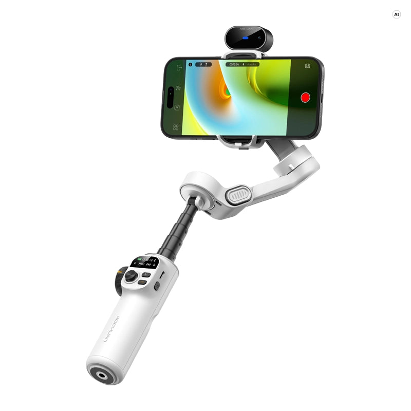 AOCHUAN X2 Gimbal with AI Sensor (White) - Image 1