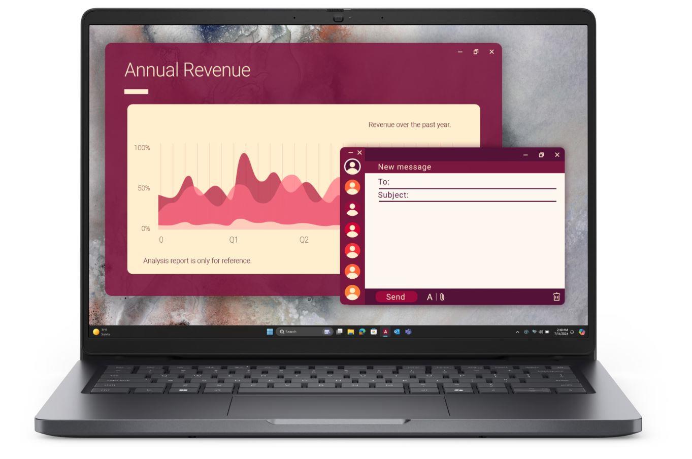 Notebook DELL Pro 14 Pro 14 (PC14250) CPU Core Ultra u5-235U 2000 MHz CPU features vPro 14" RAM 16GB DDR5 5600 MHz SSD 512GB Intel graphics Integrated NOR Smart Card Reader Windows 11 Pro 1.35 kg 210-BQGZ_1022053493/3_N