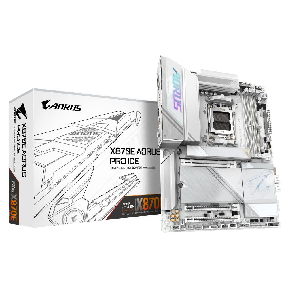 Mainboard GIGABYTE AMD X870E SAM5 ATX Memory DDR5 Memory slots 4 X870EAORUSPROICE1.1