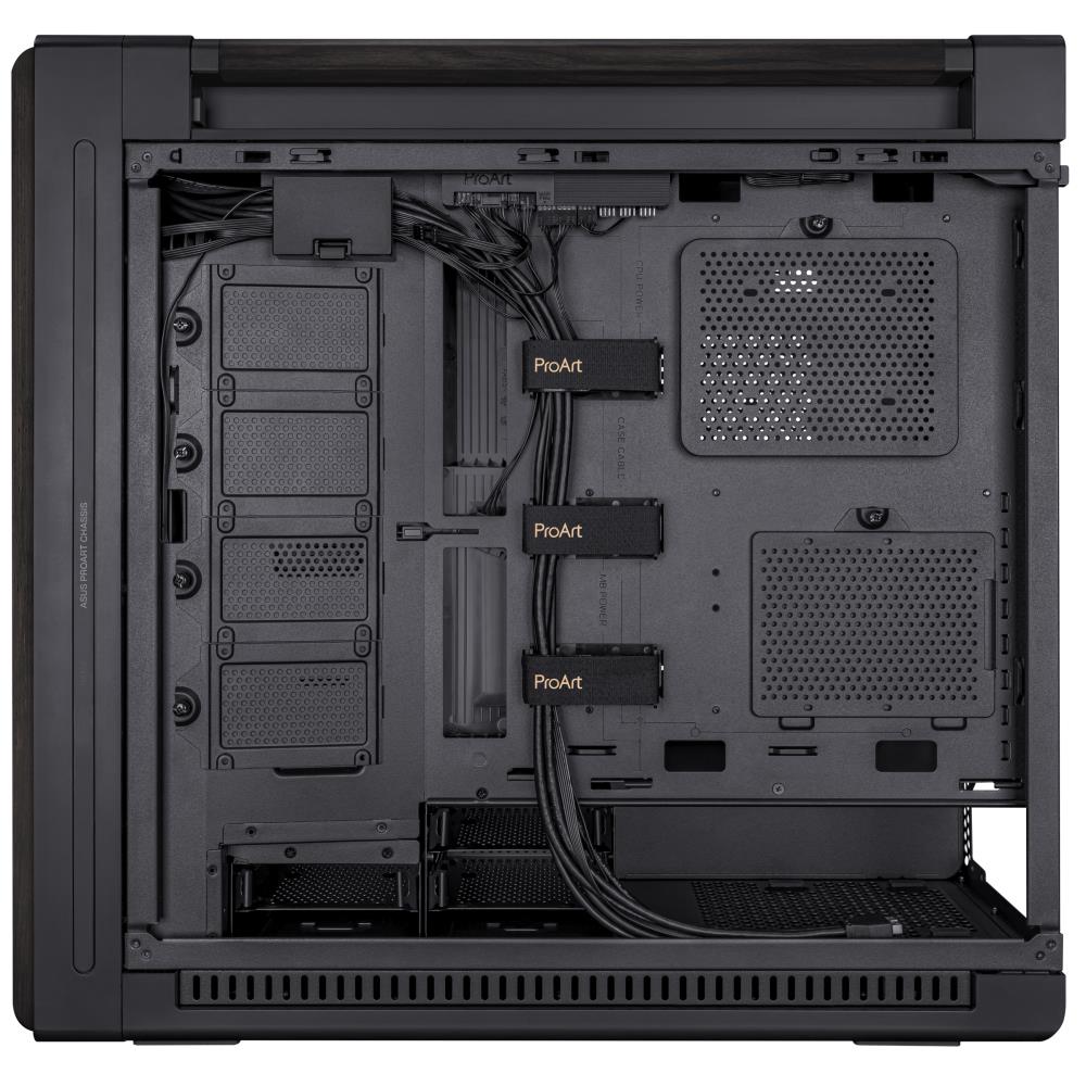 Case ASUS ProArt PA602 Wood Edition - Tempered Glass Panel MidiTower Case product features Transparent panel ATX EATX MicroATX MiniDTX MiniITX Colour Black PROARTPA602WOODTGPWM