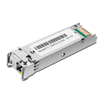 TP-LINK | 1000 Base-BX WDM Bi-Directional SFP Module | TL-SM321A-2 | 9/125 μm SMF (Single-Mode Fiber) | 9/125 μm SMF (Si