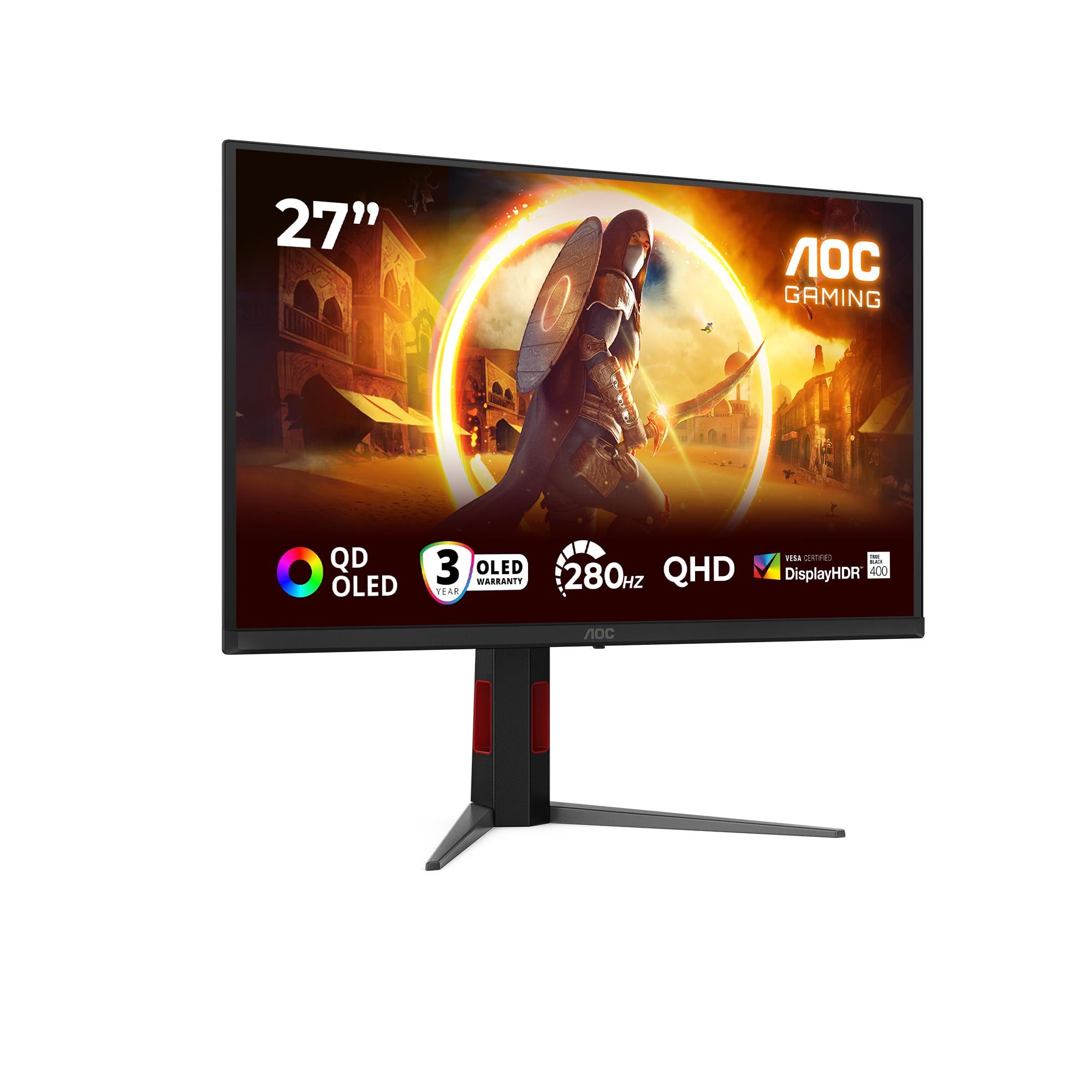 LCD Monitor AOC 27 " 2560 x 1440 pixels Quad HD Native aspect ratio 16:9 QD-OLED Flat Q27G4ZD