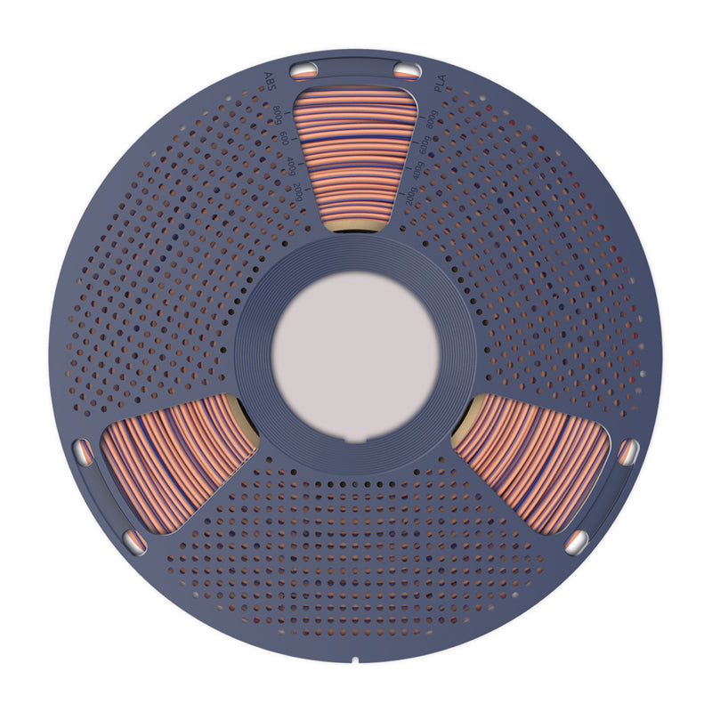 Sunlu PLA+ Silk Tri-Color Filament (orange, blue, and green) - Image 3