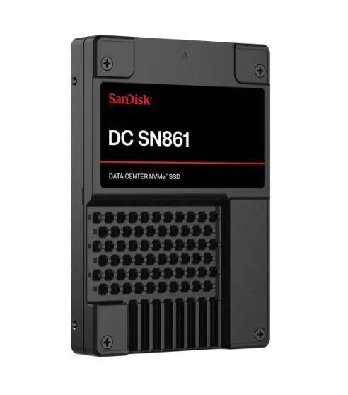 SSD SANDISK DC SN861 1.92TB U.2 PCIe Gen5 NVMe Write speed 3600 MBytes/sec Read speed 13700 MBytes/sec 15mm SDS6BA119PSP9X30TS2525