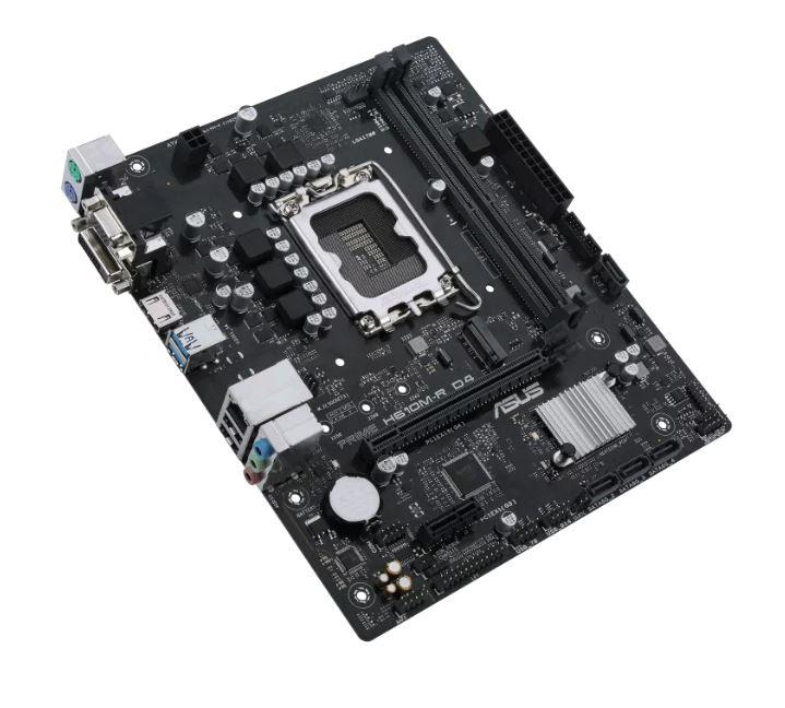 Mainboard ASUS Intel H610 LGA1700 Micro-ATX Memory DDR4 Memory slots 2 1xPCI-Express 1x 1xPCI-Express 16x 1xM.2 1x15pin D-sub 2xDVI-D 1xHDMI 2xUSB 2.0 2xUSB 3.2 2xPS/2 1xRJ45 3xAudio port PRIMEH610M-RD4-SI