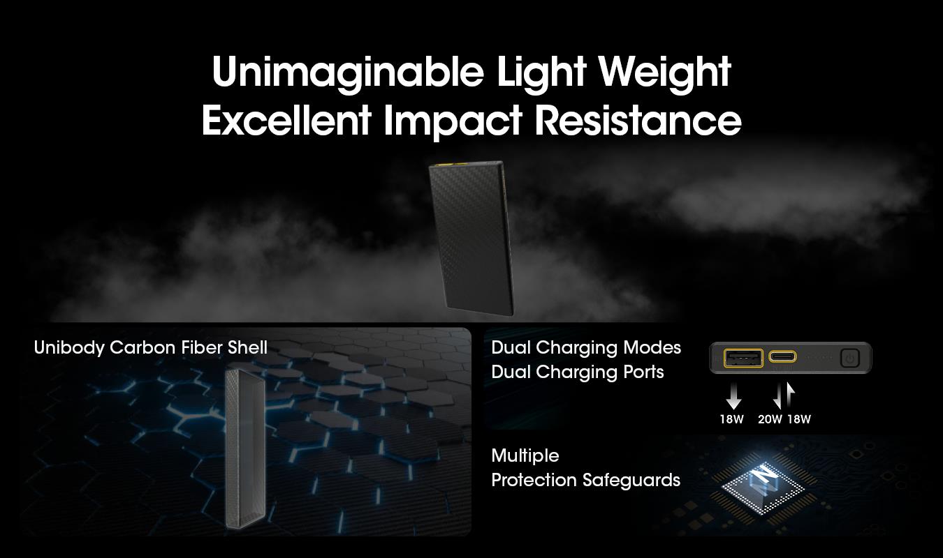 POWER BANK 10000MAH/CARBO10000 NITECORE