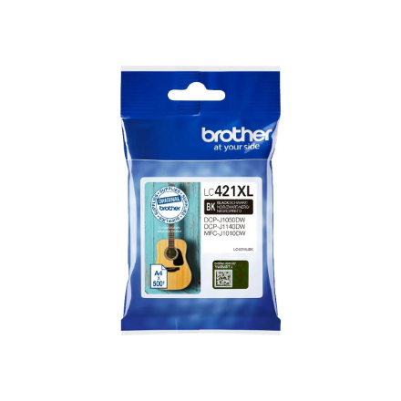 Brother LC421XLBK Ink Cartridge, Black | Brother Brother LC | LC421XLBK | Brother LC421XLBK - High Yield - black - origi