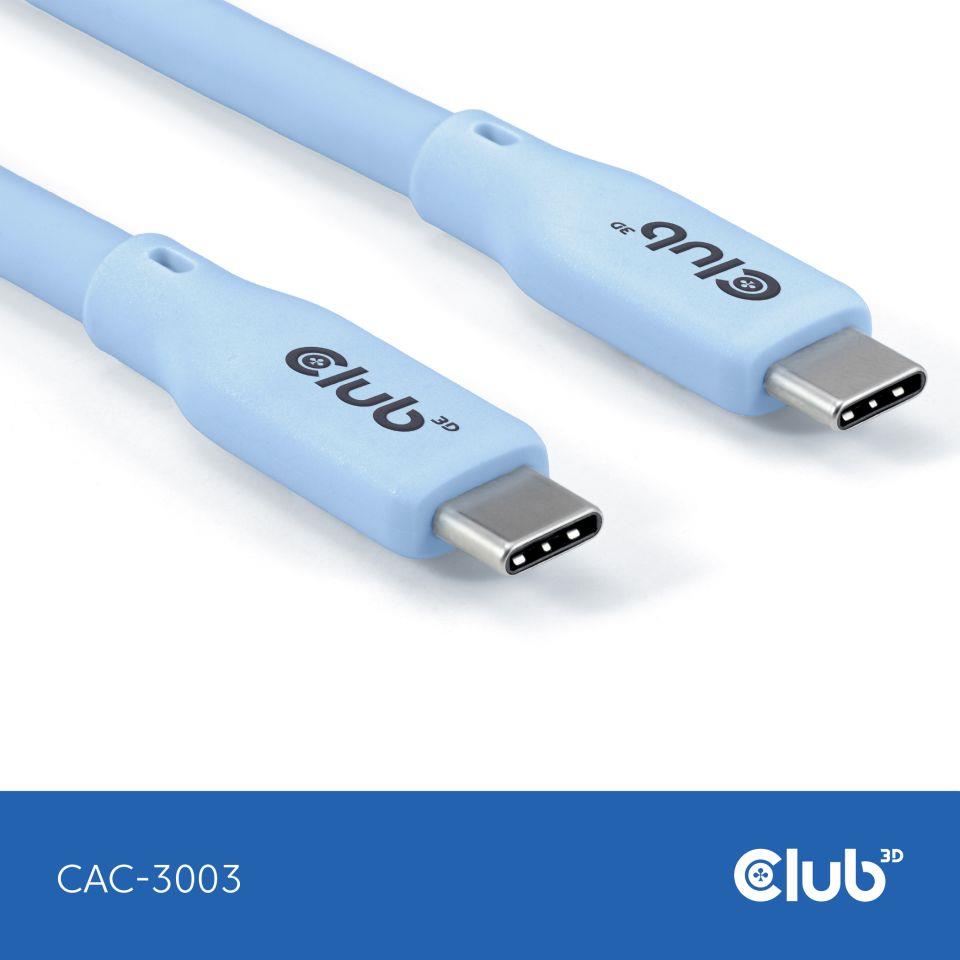 CABLE USB-C TO USB-C 2M/M/M BLUE CAC-3003 CLUB3D