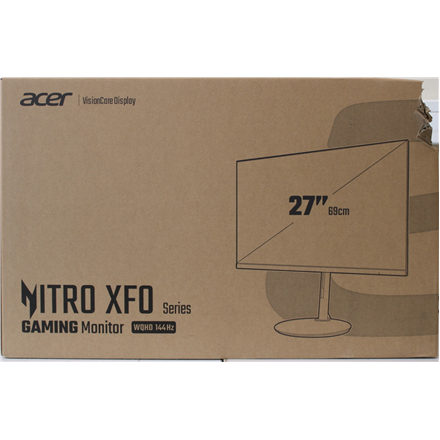 SALE OUT. | Acer Nitro XF27Q Ergo | 27 " | IPS | QHD | 144 Hz | 1 ms | 250 cd/m² | HDMI ports quantity 2 | Warranty 24 m