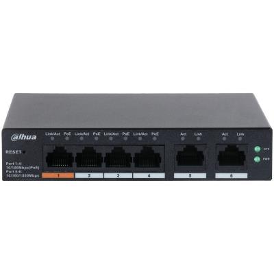 Switch DAHUA CS4006-4ET-60 Type L2 Desktop/pedestal PoE ports 4 CS4006-4ET-60