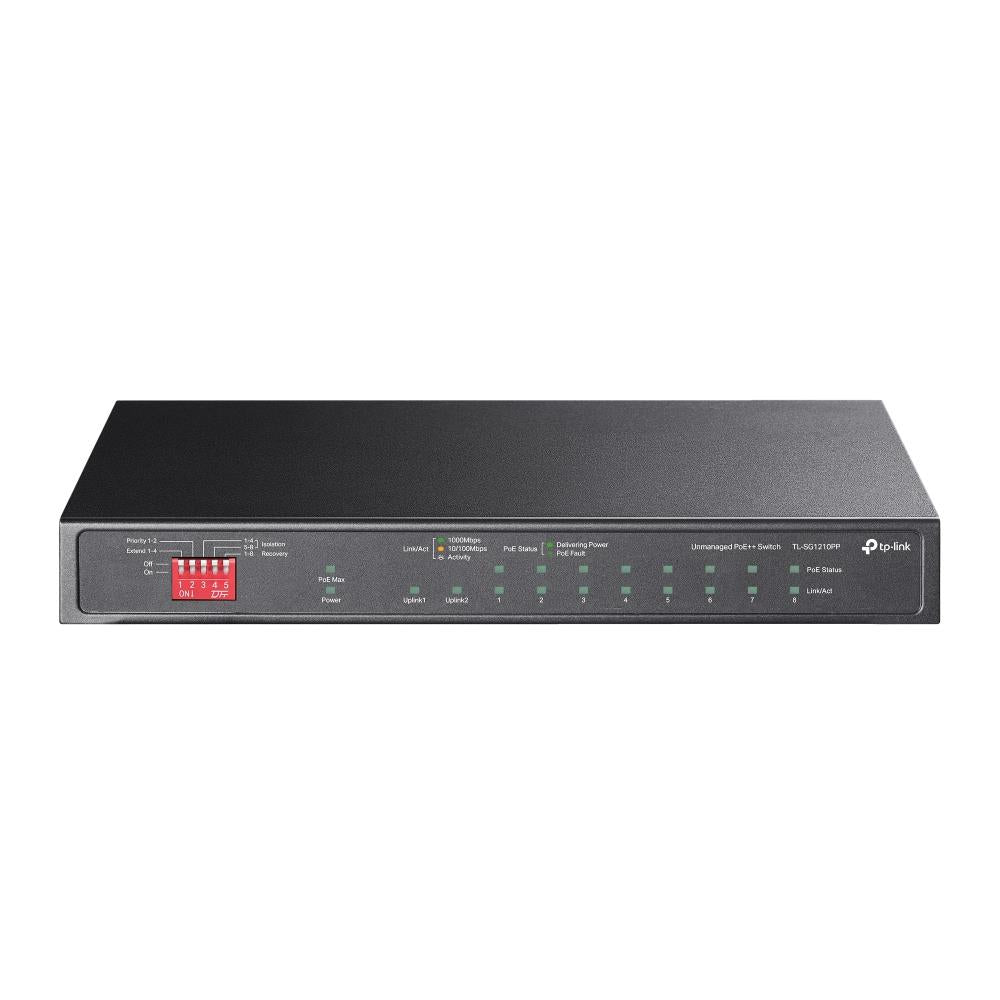 Switch TP-LINK TL-SG1210PP 9x10Base-T / 100Base-TX / 1000Base-T 1x10/100/1000BASE-T/SFP combo PoE+ ports 6 TL-SG1210PP