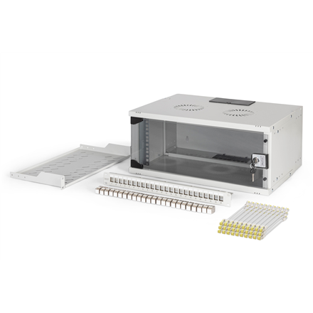 Digitus SOHO Pro network set, 483 mm (19"), 4U, 540 x 400 mm | DN-49200-SET | Light Grey