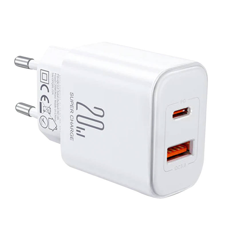Charger Joyroom JR-TCF05 Flash, 20W + C to L Cable 1m (White) - Image 2