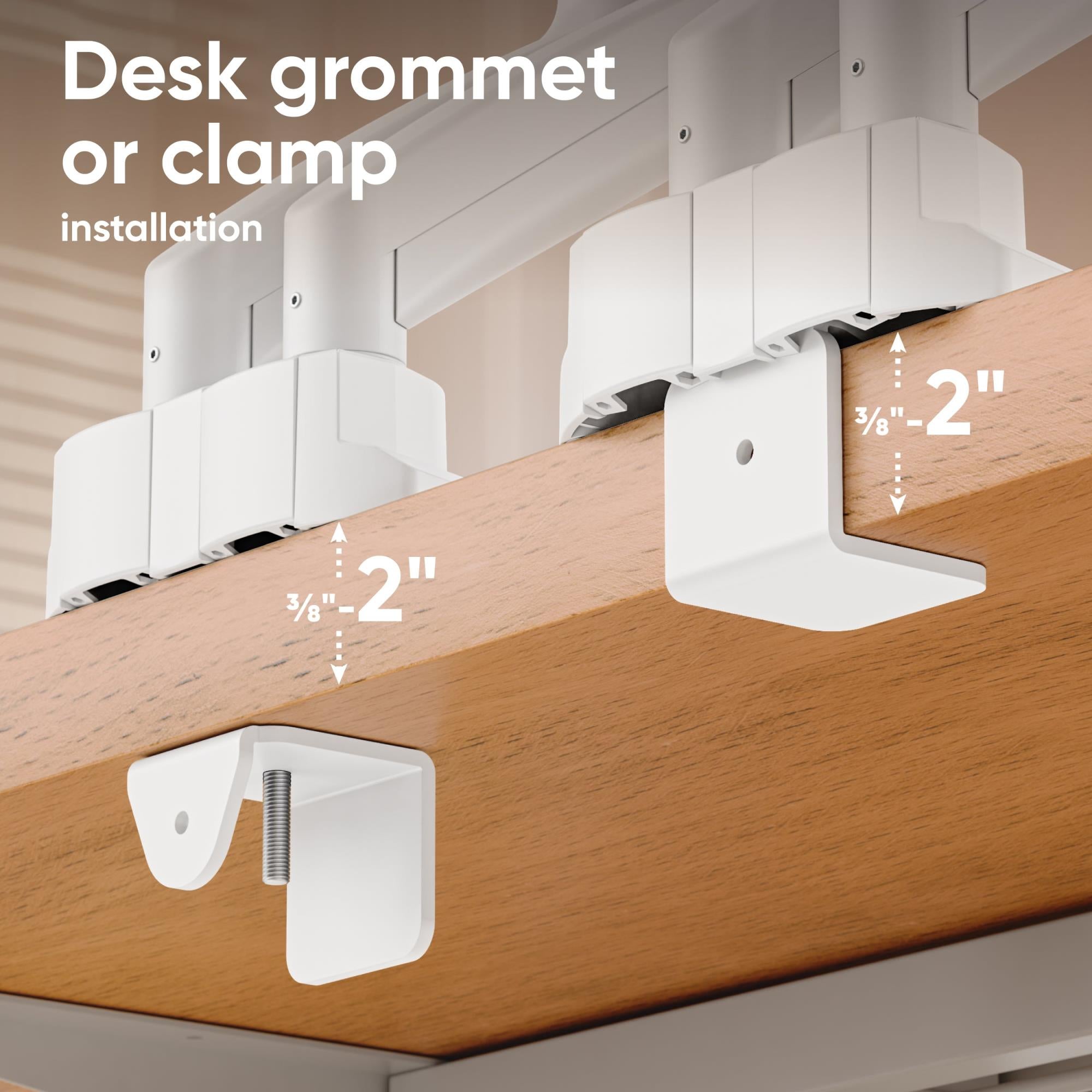 MONITOR ACC DESK MOUNT/13-32" BLK/WHT G160-BW ONKRON