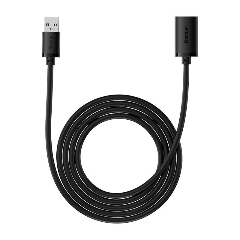 USB 3.0 Extension cable Baseus male to female, AirJoy Series, 2m (black) - Product Image 2