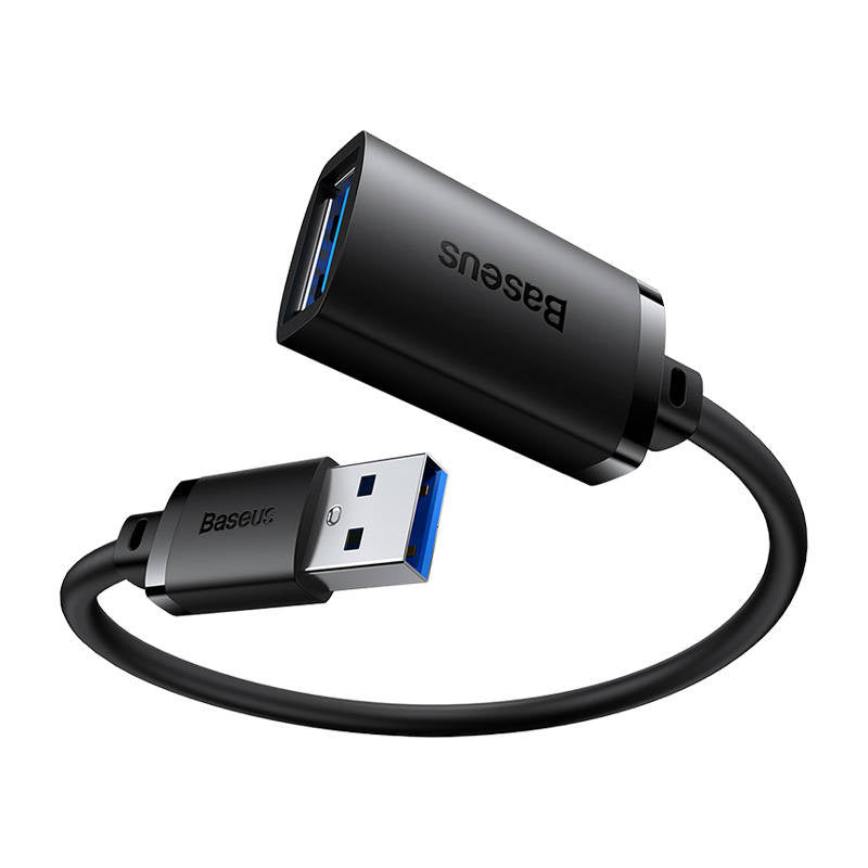 USB 3.0 Extension cable Baseus male to female, AirJoy Series, 2m (black) - Product Image 3