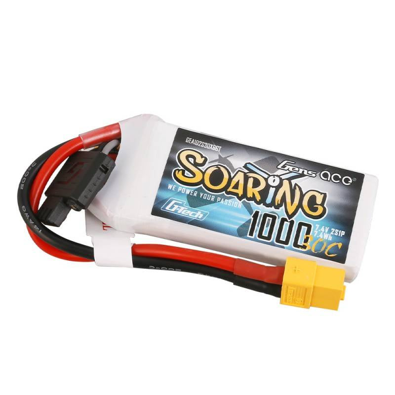 Batterie Gens Ace G-Tech Soaring 1000mAh 7,4V 30C 2S1P XT60