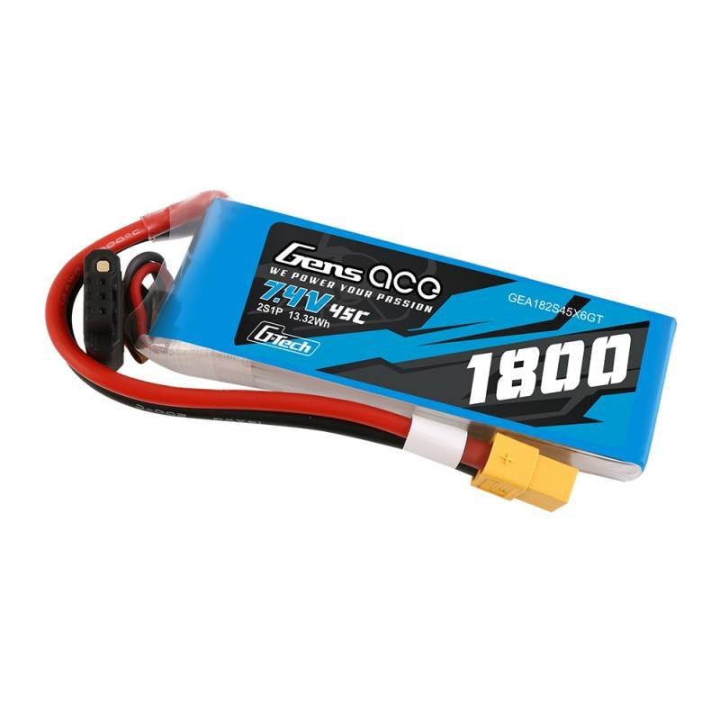 GensAce G-Tech LiPo 1800mAh 7.4V 45C 2S1P XT60 Battery - Product Image 3