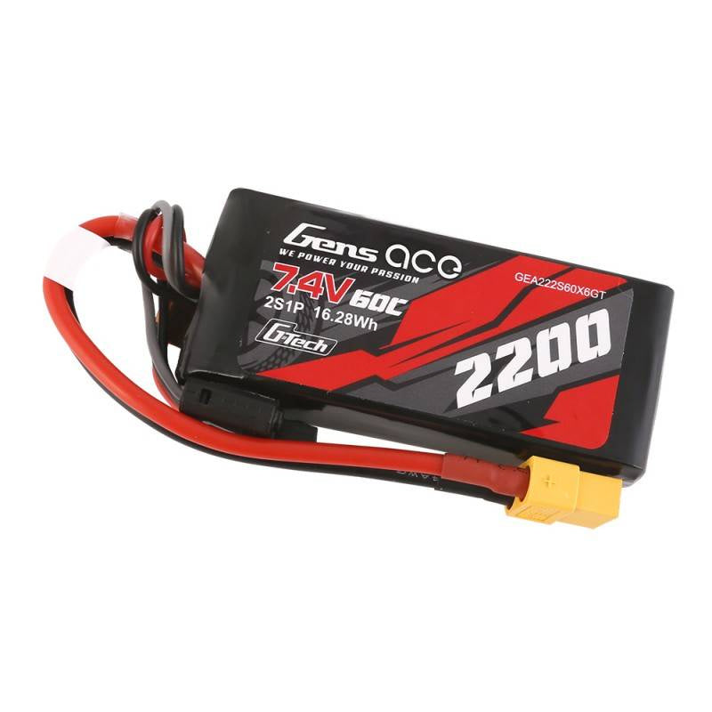 GensAce G-Tech LiPo 2200mAh 7.4V 60C 2S1P XT60 Battery - Product Image 3