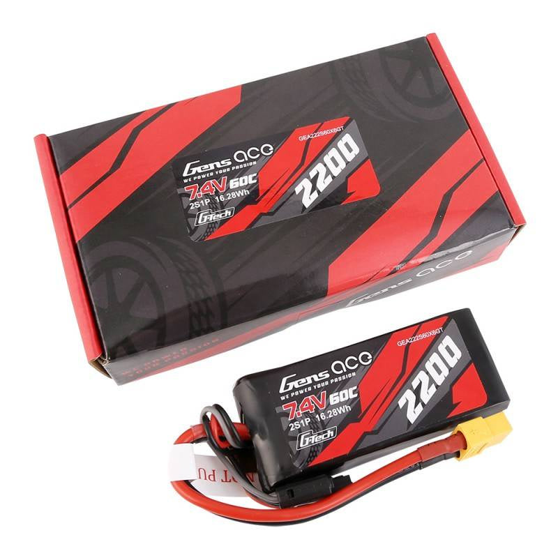 GensAce G-Tech LiPo 2200mAh 7.4V 60C 2S1P XT60 Battery - Product Image 5