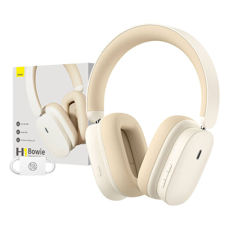 Baseus Bowie H1 Wireless headphones Bluetooth 5.2, ANC (white) - Product Image 11