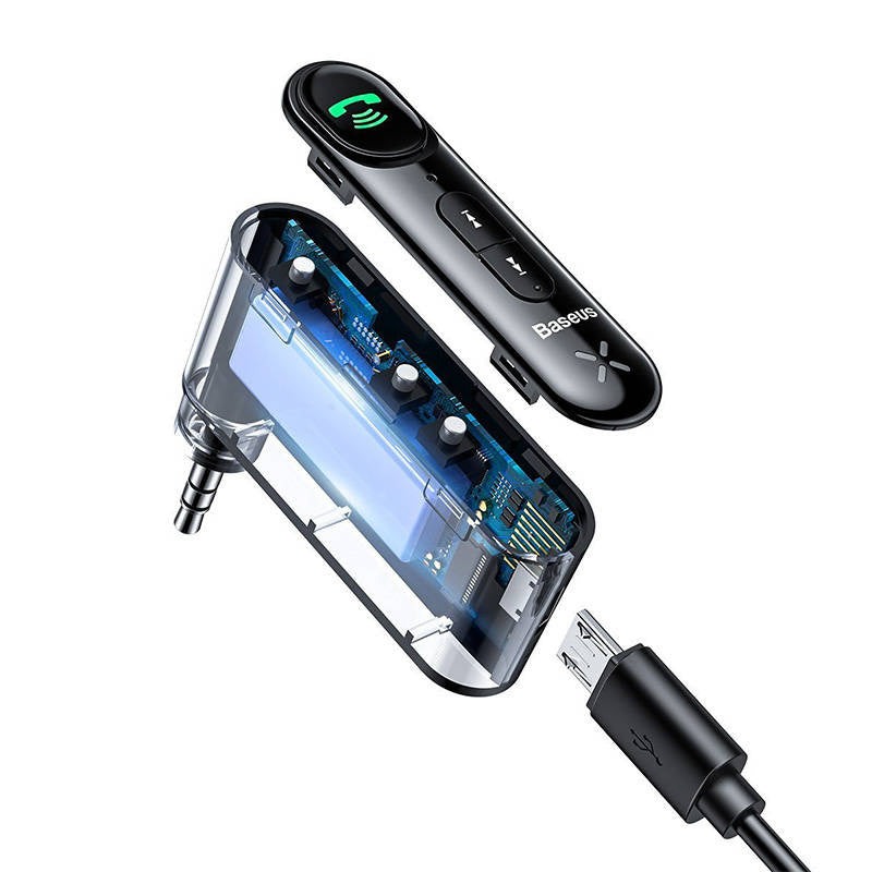 Baseus Qiyin AUX Car Bluetooth Receiver Black - Product Image 6