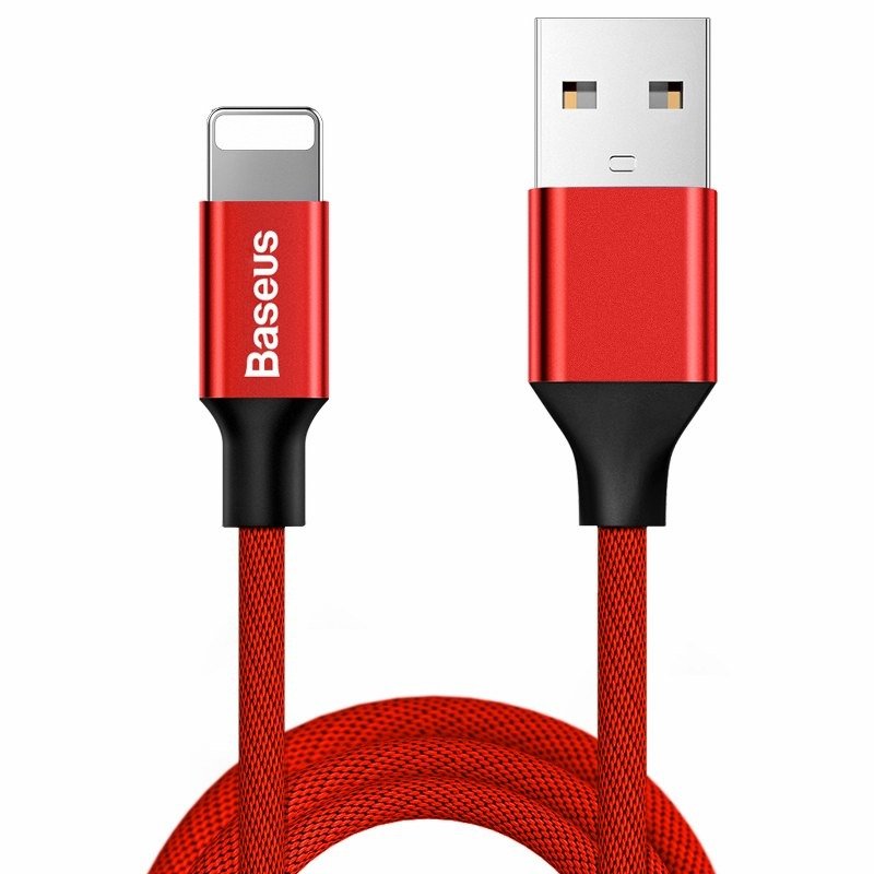 Baseus Yiven Lightning Cable 180 cm 2A (red) - Image 1