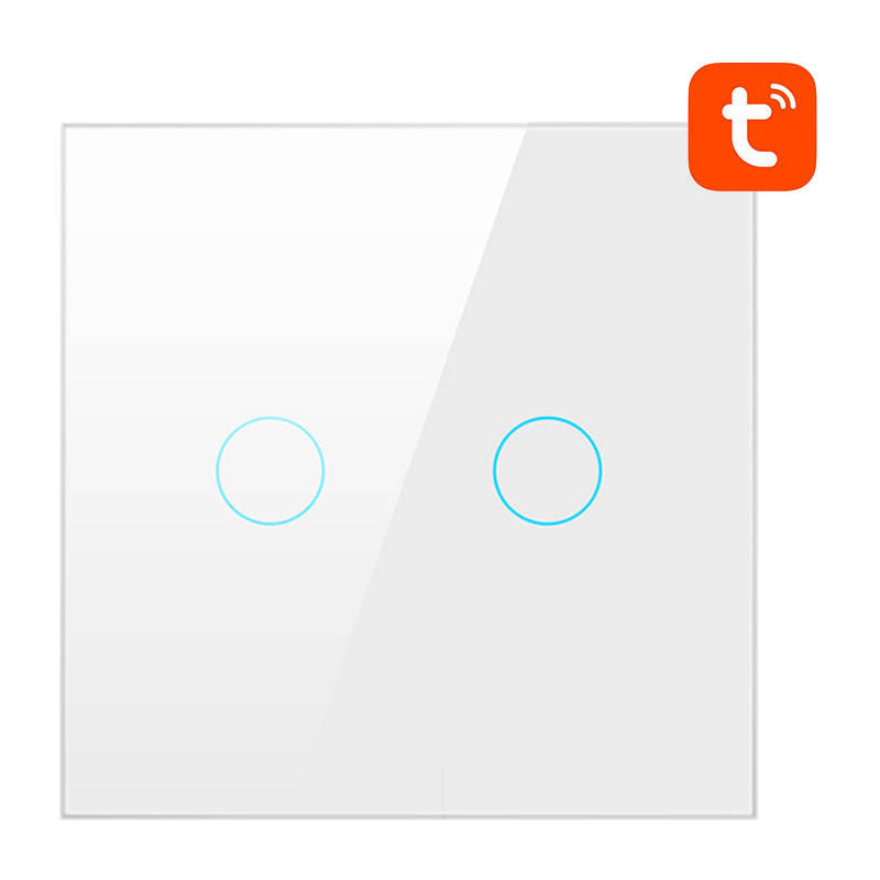 Smart Light Switch WiFi Avatto TS02-EU-W2 2 Way TUYA (white) - Product Image 2