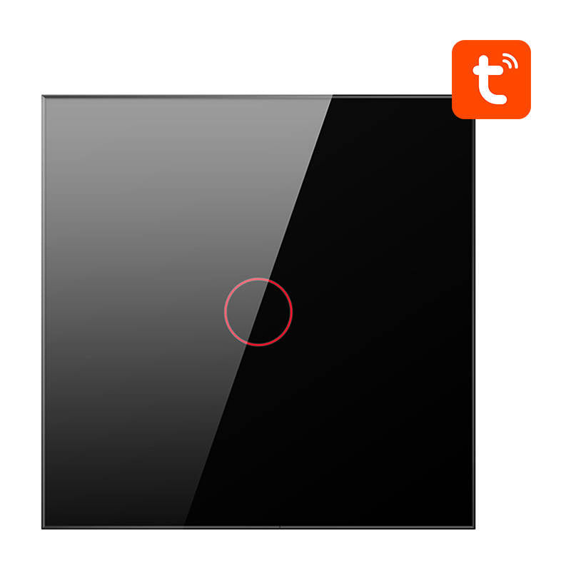 Smart Light Switch ZigBee Avatto ZTS02-EU-B1 1 Way TUYA (black) - Product Image 2