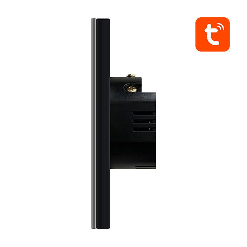 Smart Light Switch ZigBee Avatto ZTS02-EU-B2 2 Way TUYA (black) - Product Image 3