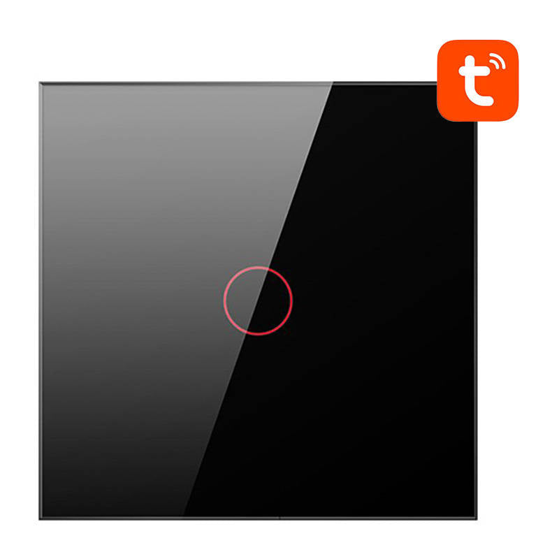 Smart Light Switch ZigBee Avatto LZTS02-EU-B1 1 Way No Neutral TUYA (black) - Product Image 2