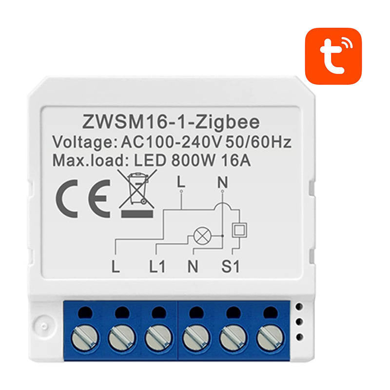 Smart Switch Module ZigBee Avatto ZWSM16-W1 TUYA - Product Image 1