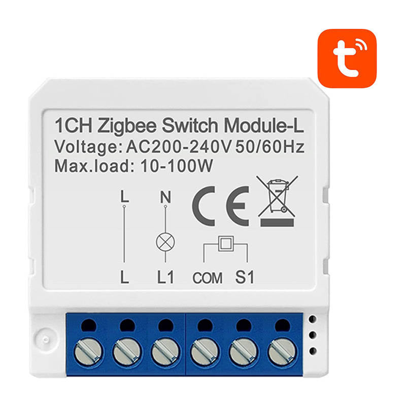 Smart Switch Module ZigBee Avatto LZWSM16-W1 No Neutral TUYA - Product Image 1