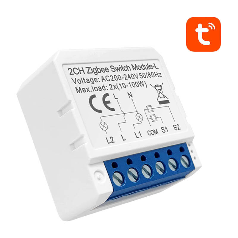 Smart Switch Module ZigBee Avatto LZWSM16-W2 No Neutral TUYA - Product Image 2