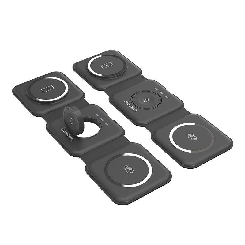 Choetech T588-F 3in1 Magnetic Wireless Charger 15W (black) - Product Image 4