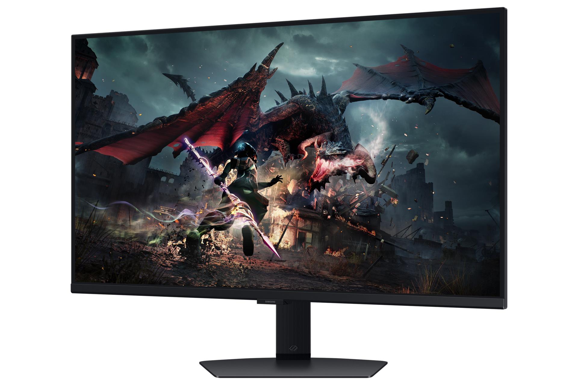 LCD Monitor SAMSUNG ODYSSEY G5 32" Gaming Panel IPS 2560x1440 16:9 180Hz 1 ms Colour Black LS32DG502EUXEN