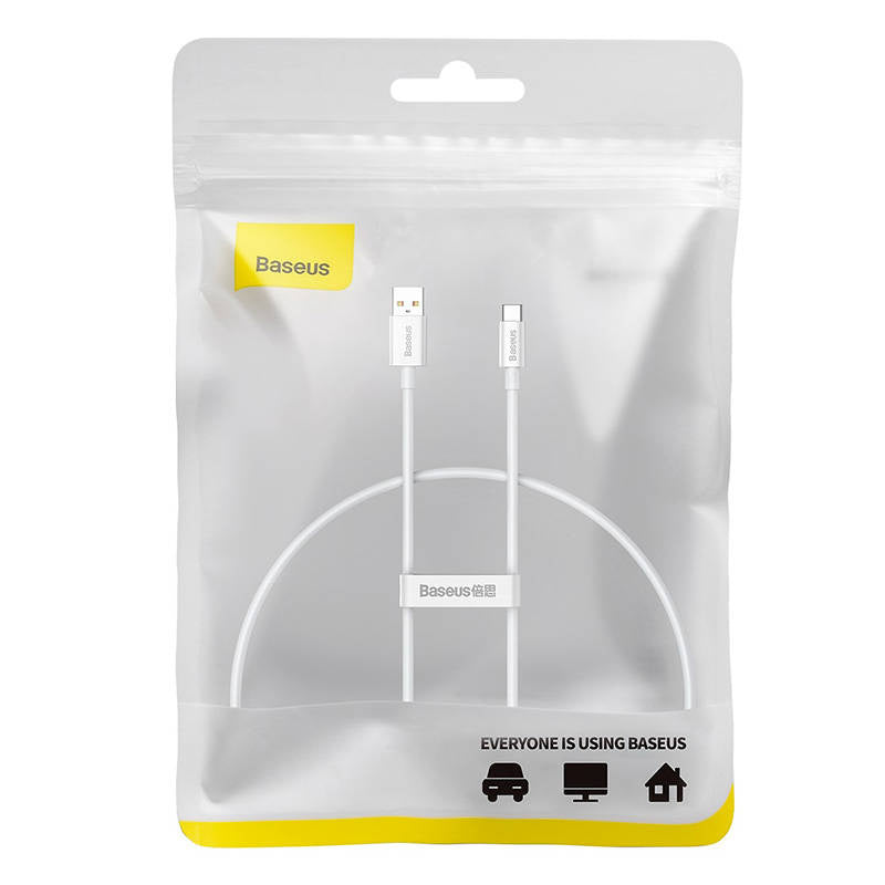 Cable USB do USB-C Baseus Superior 100W 0.25m (white) - Product Image 8