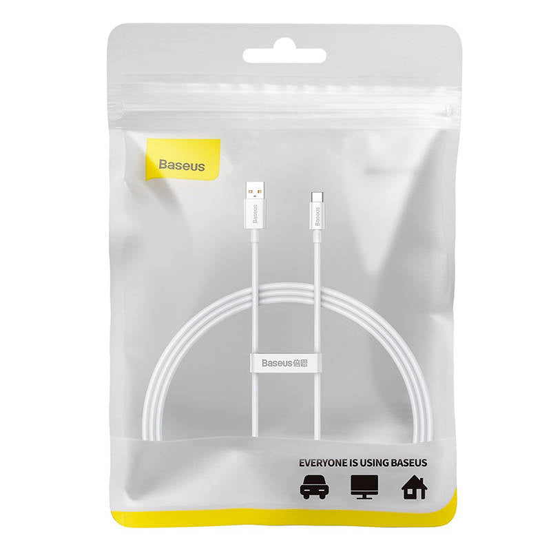 Cable USB do USB-C Baseus Superior 100W 1m (white) - Product Image 8