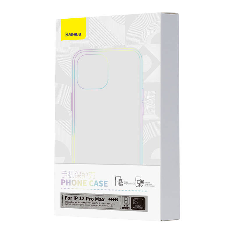 Transparent Case and Tempered Glass set Baseus Corning for iPhone 12 Pro Max - Product Image 9