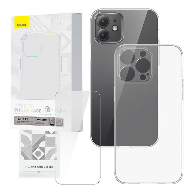 Transparent Case and Tempered Glass set Baseus Corning for iPhone 12 - Product Image 1