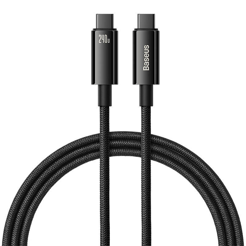 USB-C to USB-C cable Baseus Tungsten Gold 240W 1m (black) - Product Image 2