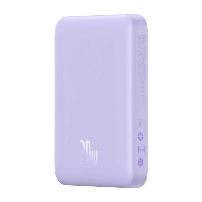 Powerbank Baseus Magnetic Mini 10000mAh, USB-C 20W MagSafe (purple) - Product Image 1