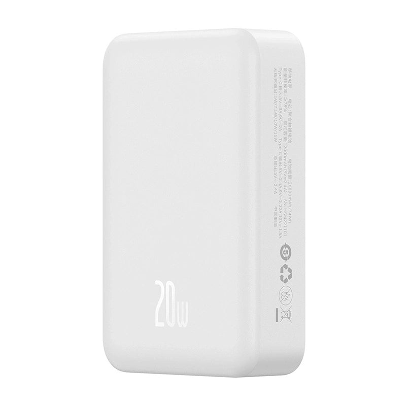 Powerbank Baseus Magnetic Mini 20000mAh, USB-C 20W MagSafe (white) - Product Image 1