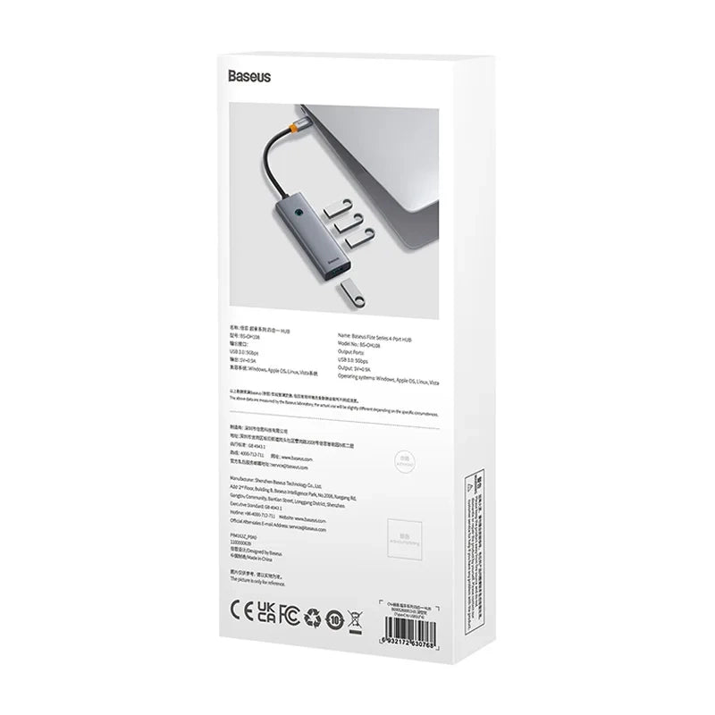 4in1 Hub Baseus UltraJoy USB-C do USB 3.0 (space grey) - Product Image 8