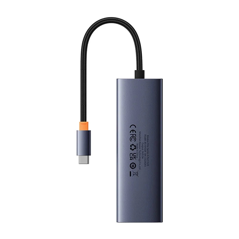 4in1 Hub Baseus UltraJoy USB-C do 3x USB 3.0 + RJ45 (space grey) - Product Image 7